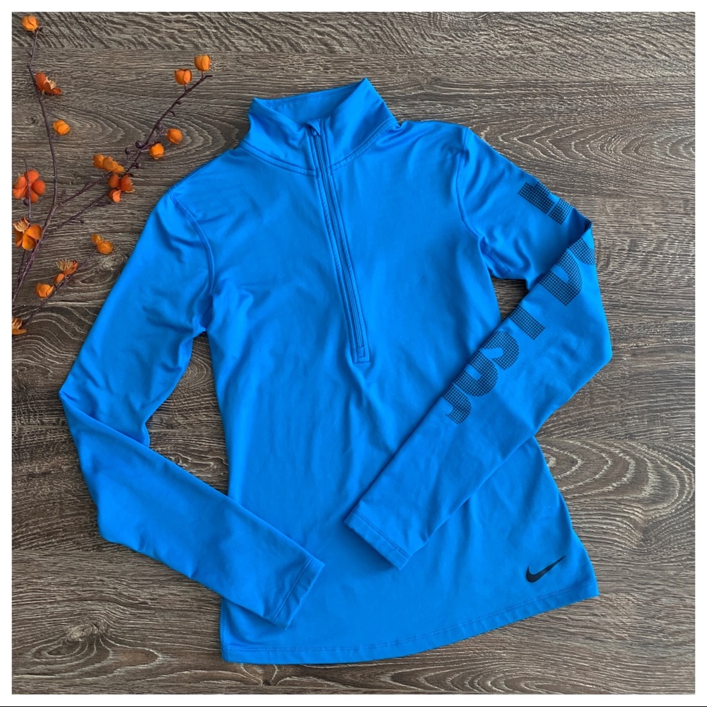Nike Pro Dri-Fit Just Do It Zip Mock Top